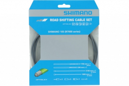 bowdeny+lanka Shimano R7000 SP41+RS900 OPTISLICK set šedý