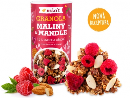 granola z pece - maliny a mandle Mixit 440g