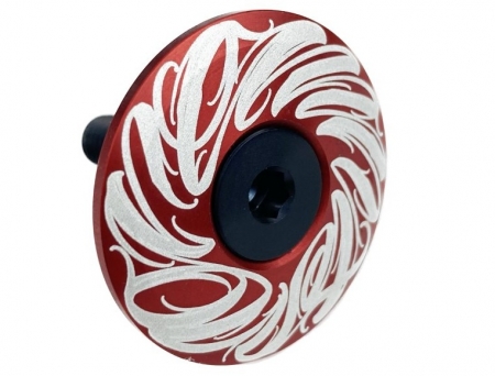 víčko hlavového složení ShamanRacing 1 1/8 OREMNTS červené