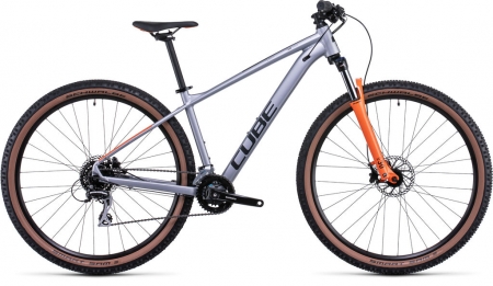 Horské kolo Cube Aim Race silver´n´orange 2022