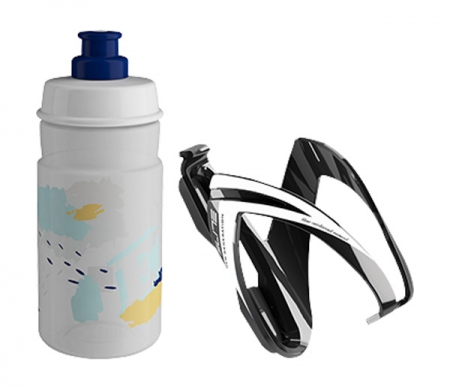 Láhev dětská 0,35l + košík ELITE Kit Ceo Jet dětský modrá