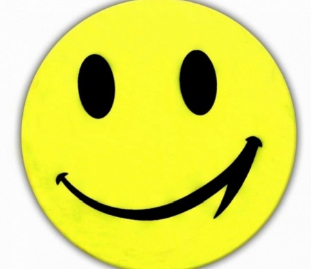 samolepka reflexní smajlík žlutý