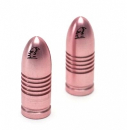 čepičky ventilku ShamanRacing Patrony AV růžové