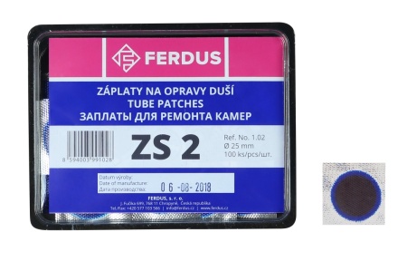 lepení-záplata FERDUS ZS2 kulatá 25mm box 100ks