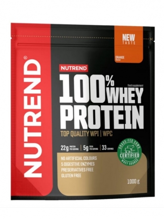 nápoj Nutrend 100% WHEY PROTEIN 1000g pomeranč