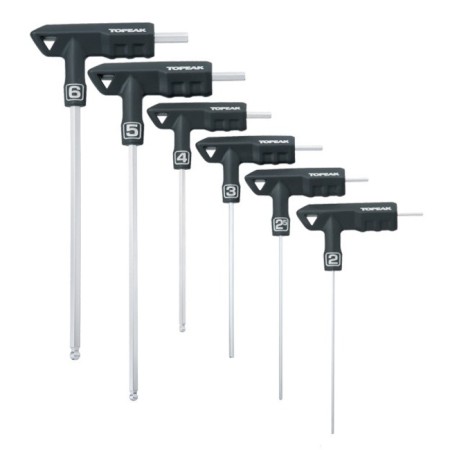 klíče imbus TOPEAK T-Handle DuoHex Wrench 6ks