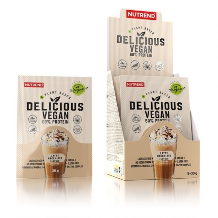 nápoj Nutrend Delicious Vegan Protein 5x30g latte macchiato