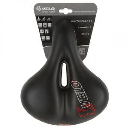 sedlo VELO Plush Elasto Gel 254x200mm černé