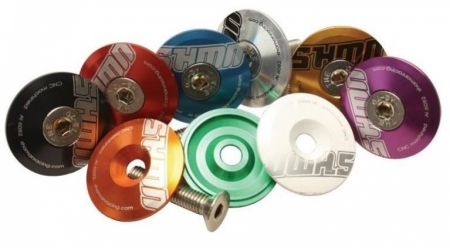 víčko hlavového složení ShamanRacing 1 1/8 stříbrné