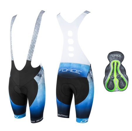 kraťasy F DAWN se šráky s vložkou, črn-modré, vel XL