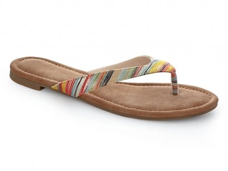 boty dámské LOAP HERBA žabky hnědo žluté