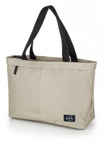 taška ladies LOAP ARTANA šedo/puntíky