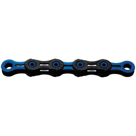 řetěz KMC DLC11 WAXED černo-modrý 118čl. BOX