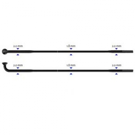 drát nerez Sapim Race 2-1,8-2 x 282mm černý