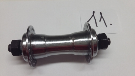 Přední náboj SHELCO - RU, 100 mm, 36 děr, ocelový - stříbrný