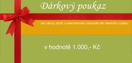 Dárkový poukaz - 1000 Kč