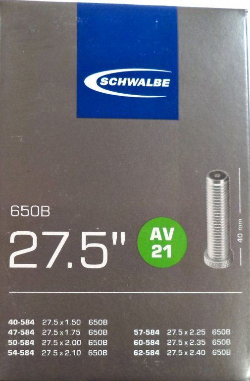 duše SCHWALBE AV21 27.5&amp;quot;x1.50-2.40 (40/62-584) AV/40mm