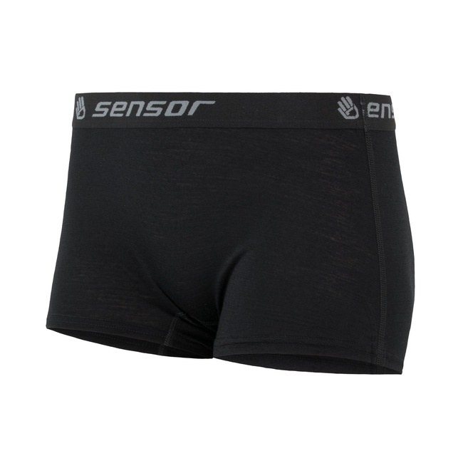 kalhotky dámské SENSOR MERINO ACTIVE s nohavičkou černé S