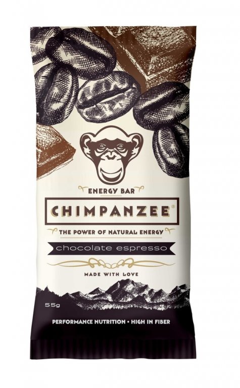 tyčinka Chimpanzee Energy Bar 55g čokoláda+espresso