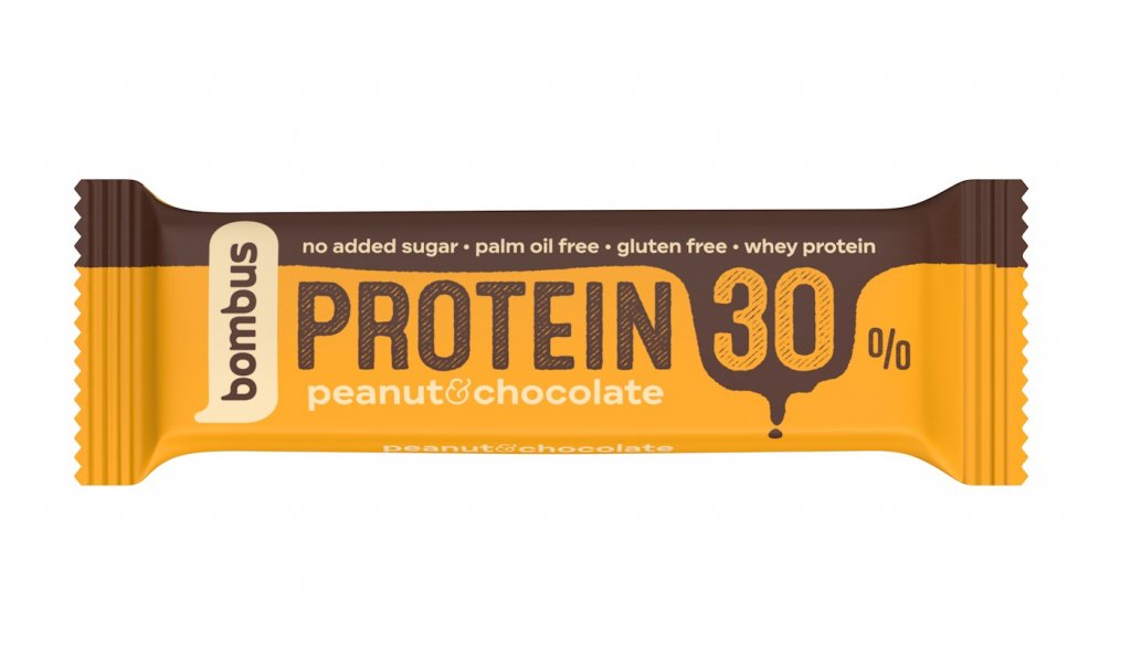 tyčinka Bombus Protein 30% 50g arašídy+čokoláda